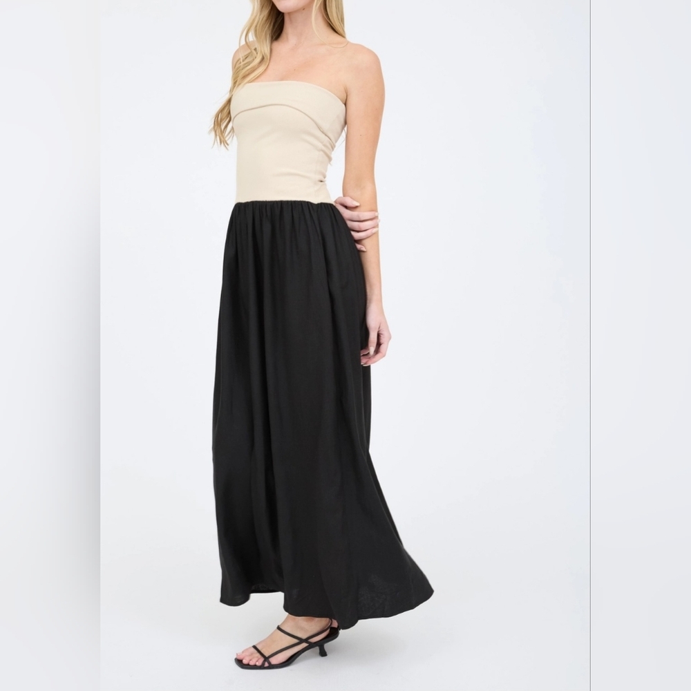 #544 🛑45 M,L Fabulous Strapless Midi Dress - Picture 6 of 8